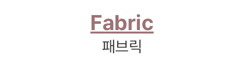 Fabric 패브릭